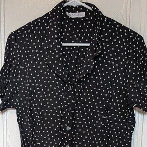Vintage Polka Dot Shirtdress